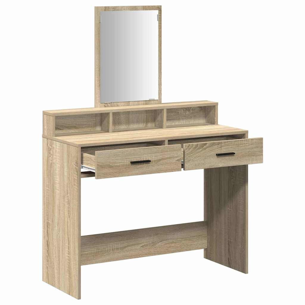 Dressing Table Sonoma Oak 100 x 41 x 140 cm Engineered Wood