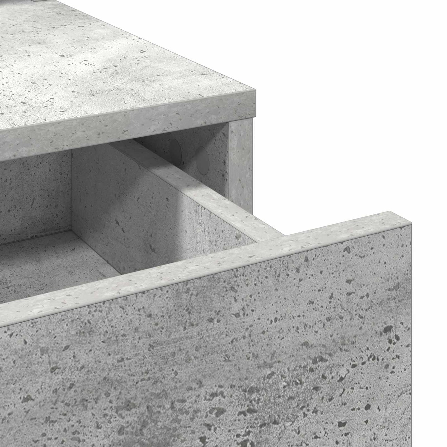 Dressing Table Concrete Grey 100 x 41 x 140 cm Engineered Wood