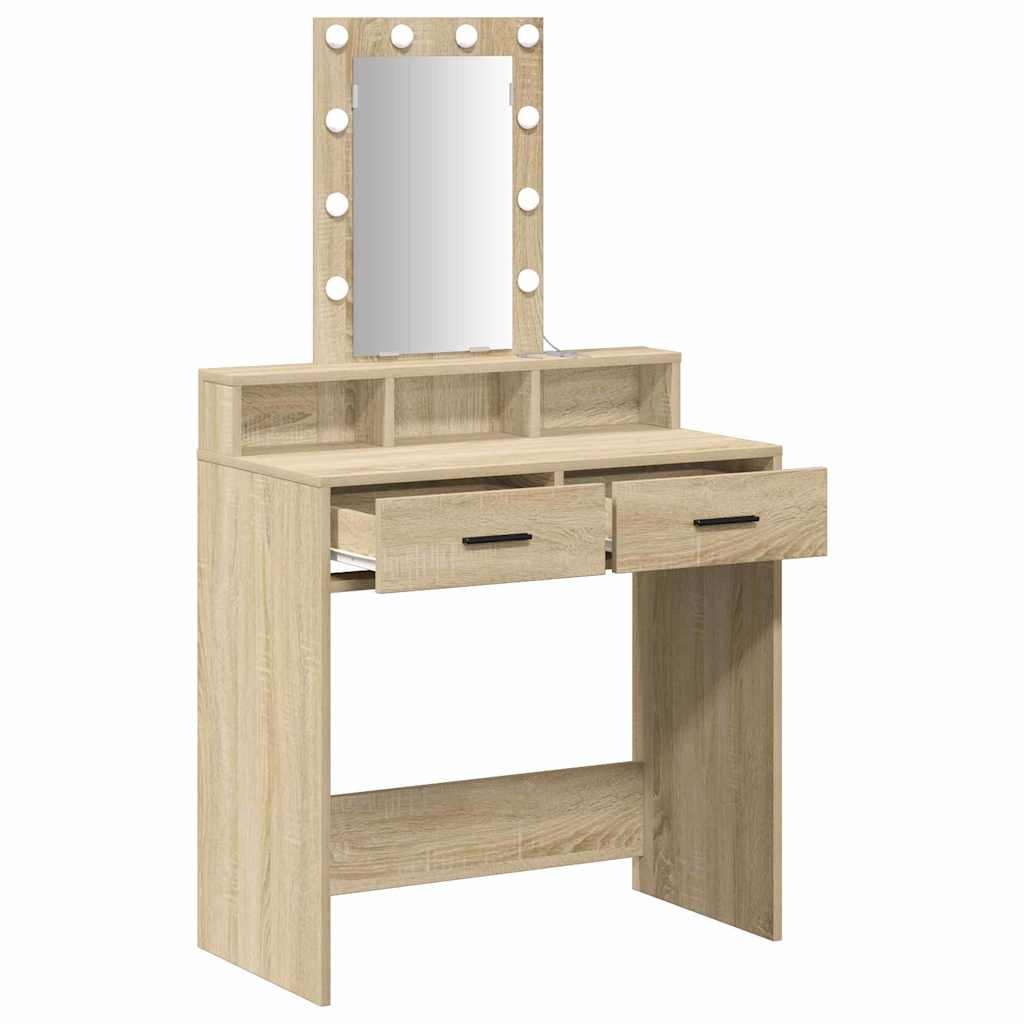 Dressing Table Brown 79 x 41 x 140 cm Engineered Wood