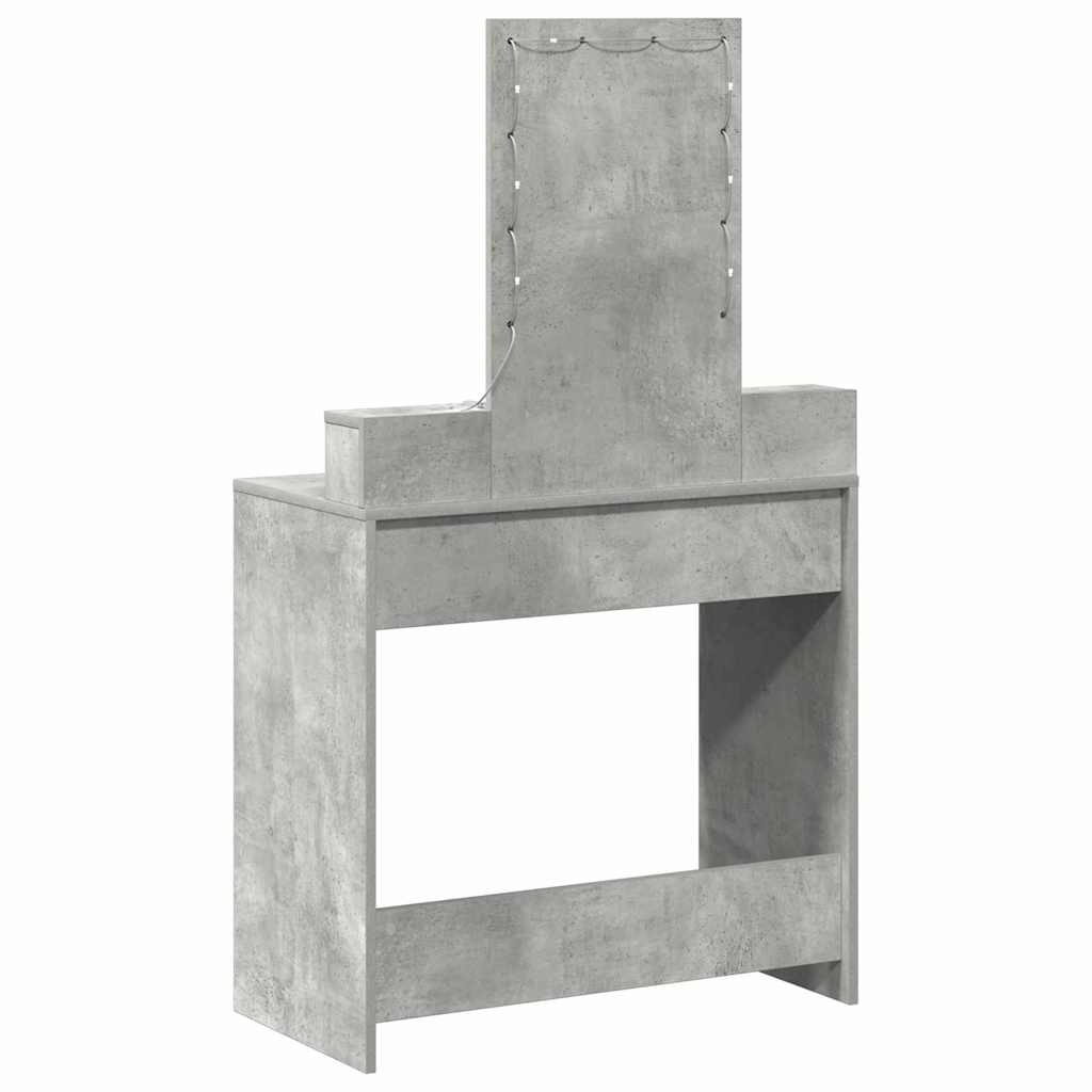 Dressing Table Grey 79 x 41 x 140 cm Engineered Wood