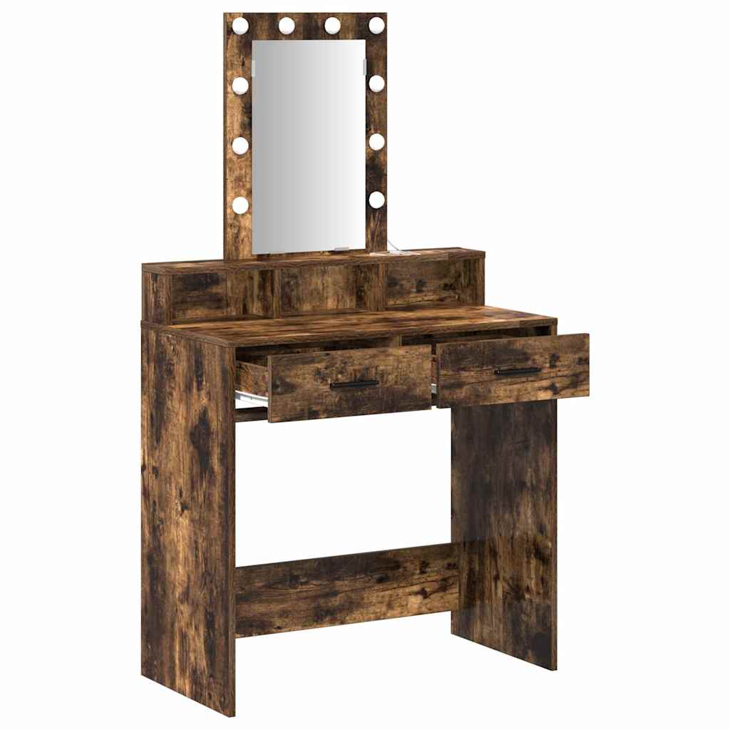 Dressing Table Brown 79 x 41 x 140 cm Engineered Wood