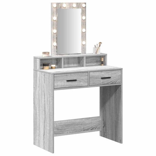 Dressing Table Grey 79 x 41 x 140 cm Engineered Wood