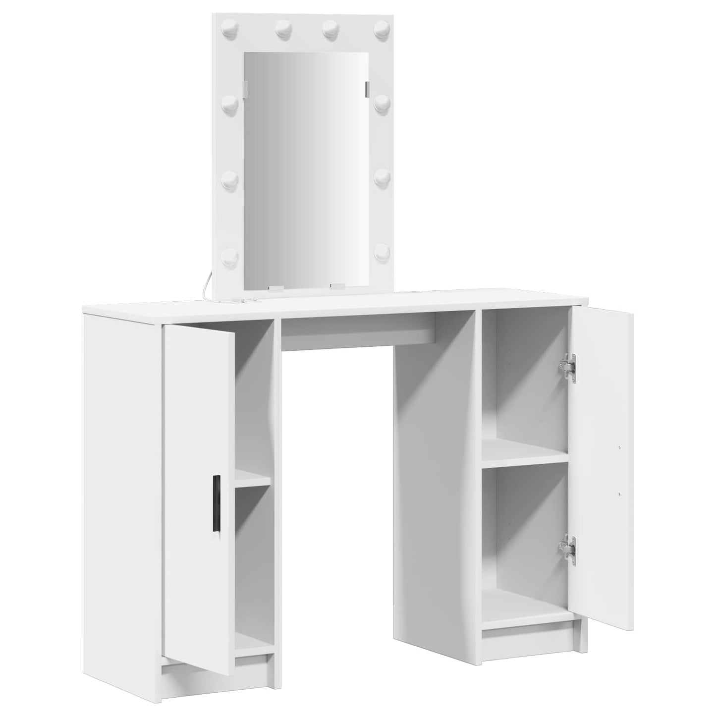 Dressing Table White 102 x 33 x 135 cm Engineered Wood