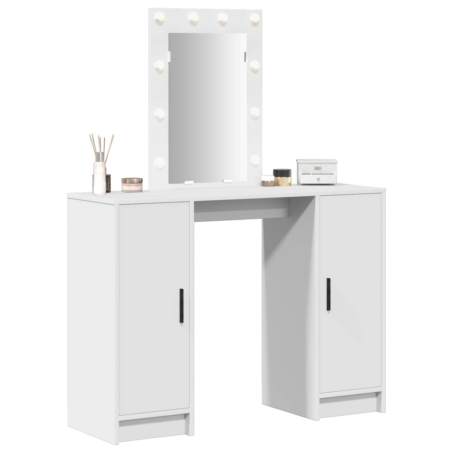 Dressing Table White 102 x 33 x 135 cm Engineered Wood