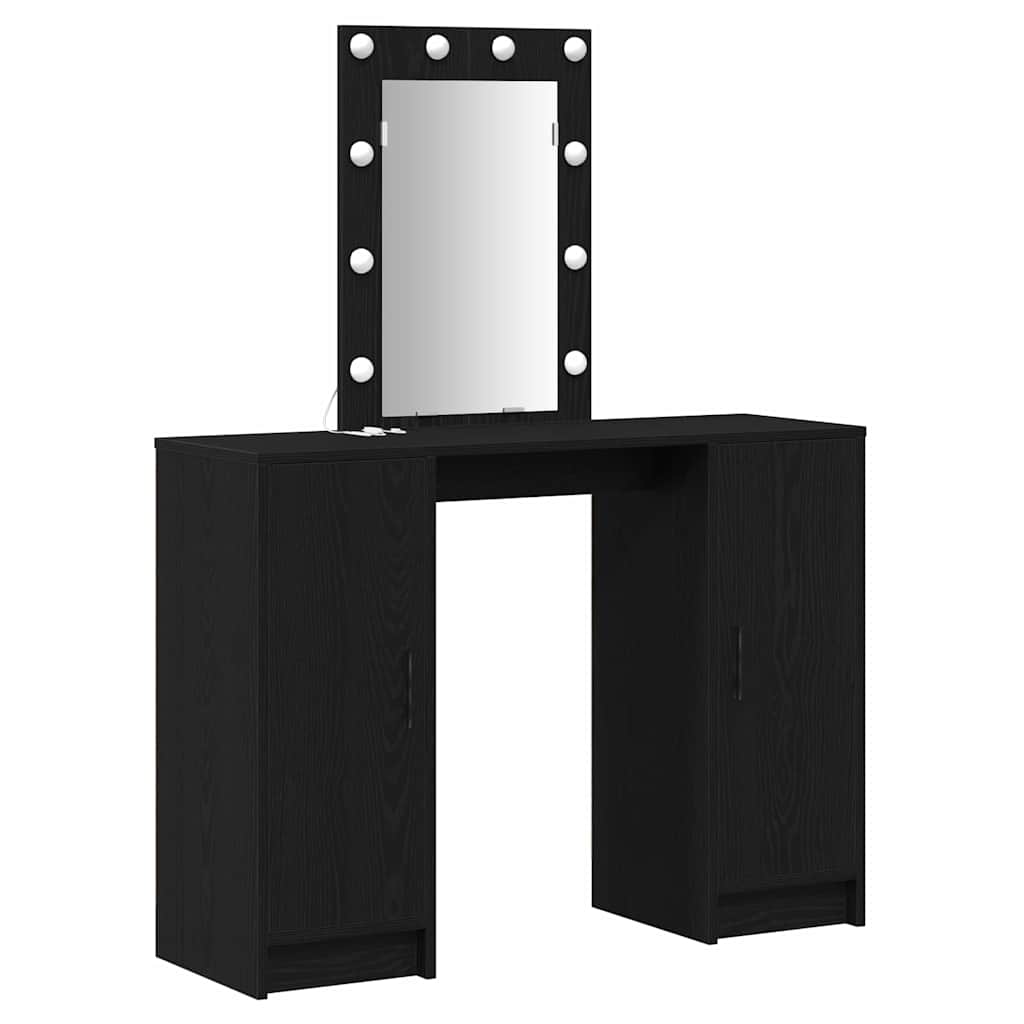 Dressing Table Black 102 x 33 x 135 cm Engineered Wood