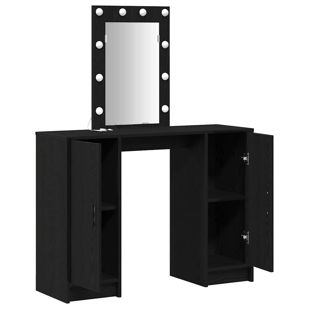 Dressing Table Black 102 x 33 x 135 cm Engineered Wood