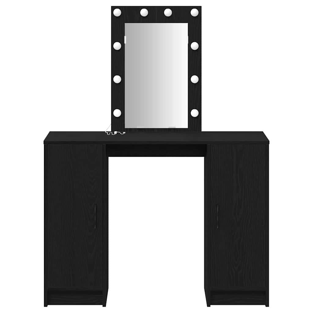 Dressing Table Black 102 x 33 x 135 cm Engineered Wood