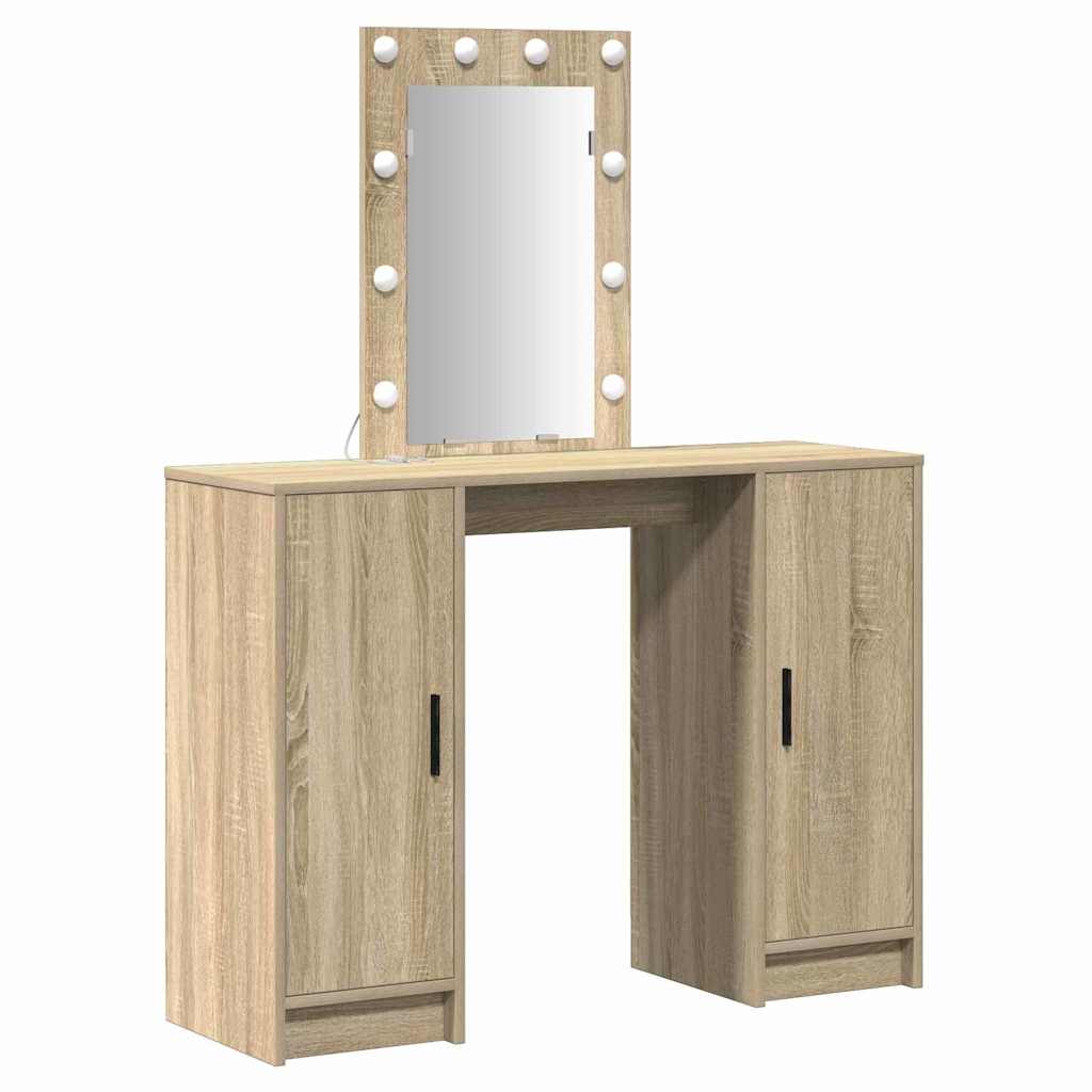 Dressing Table Brown 102 x 33 x 135 cm Engineered Wood