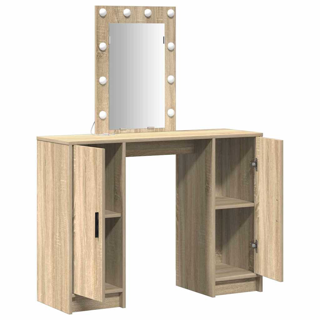 Dressing Table Brown 102 x 33 x 135 cm Engineered Wood