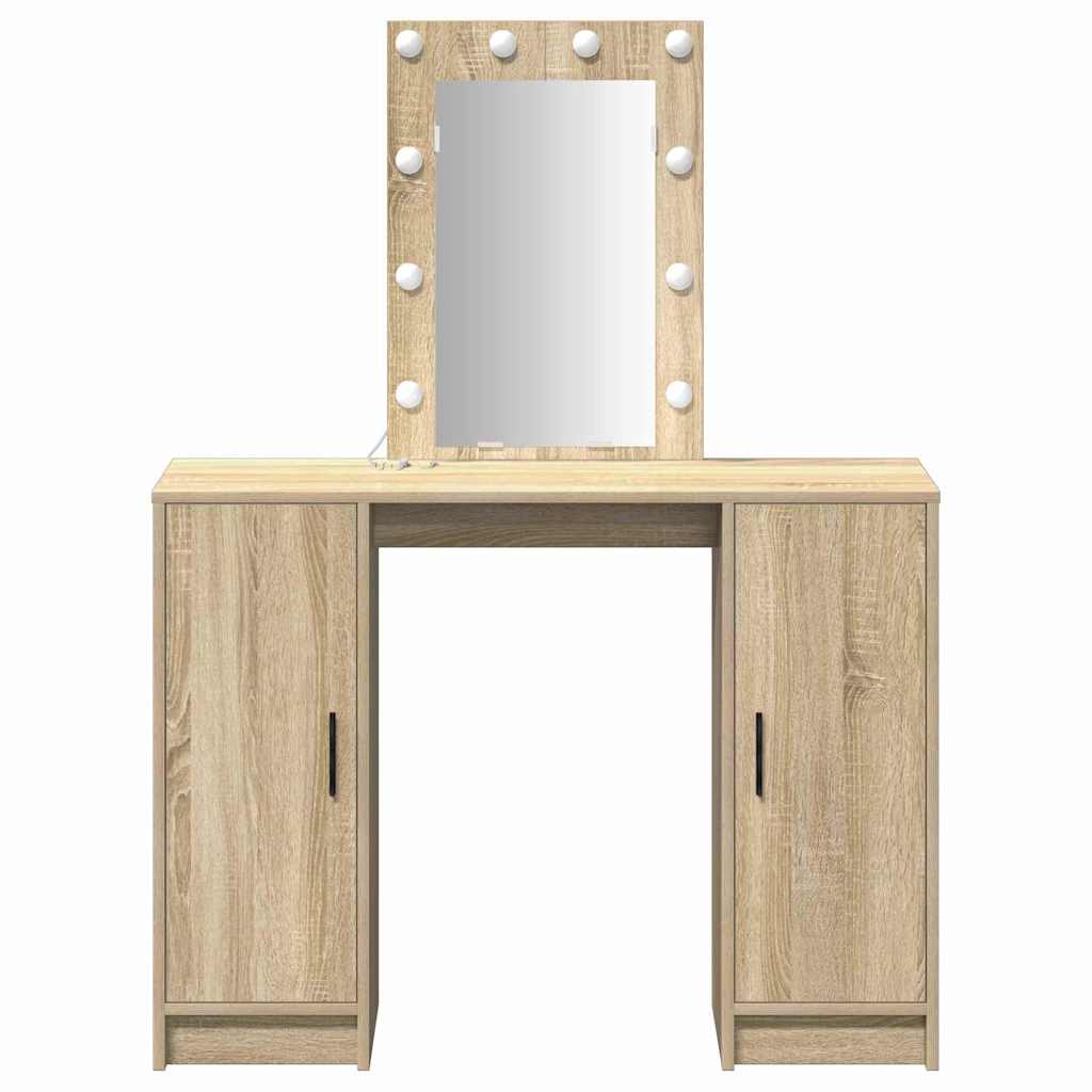 Dressing Table Brown 102 x 33 x 135 cm Engineered Wood