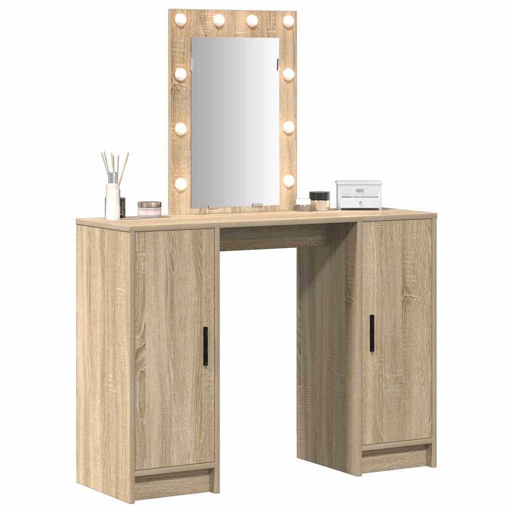 Dressing Table Brown 102 x 33 x 135 cm Engineered Wood