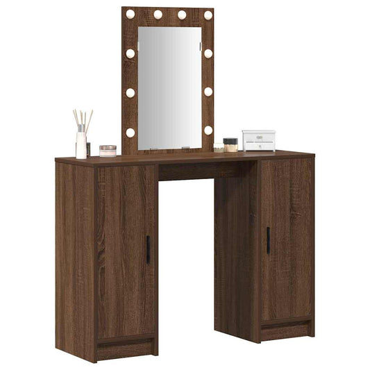 Dressing Table Brown 102 x 33 x 135 cm Engineered Wood