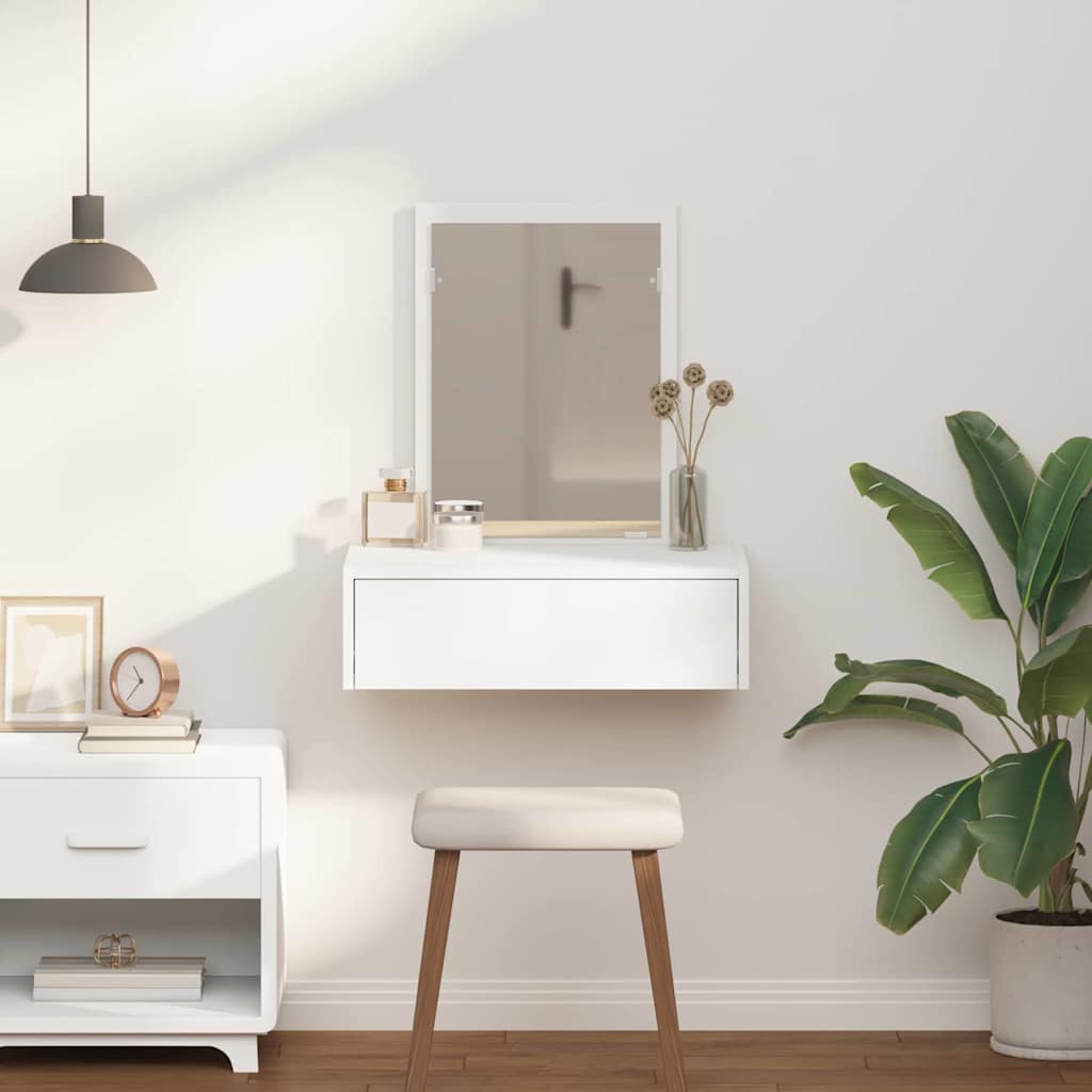 Dressing Table White 60 x 40 x 70 cm Engineered Wood