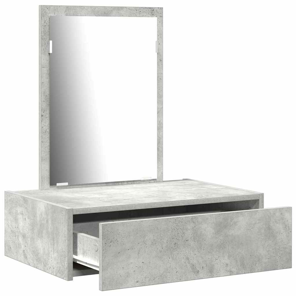 Dressing Table with Drawer Grey 60 x 40 x 70 cm Engineered Wood