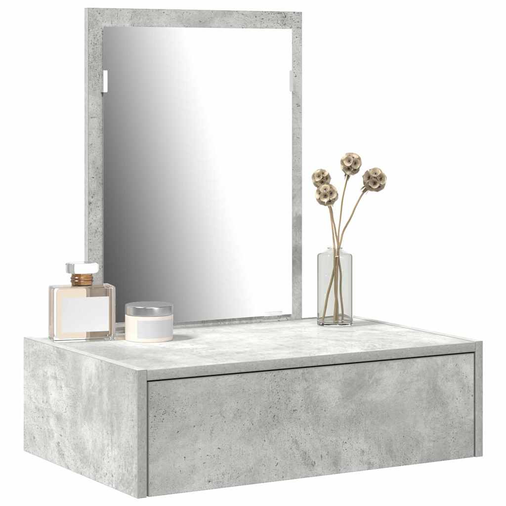 Dressing Table with Drawer Grey 60 x 40 x 70 cm Engineered Wood
