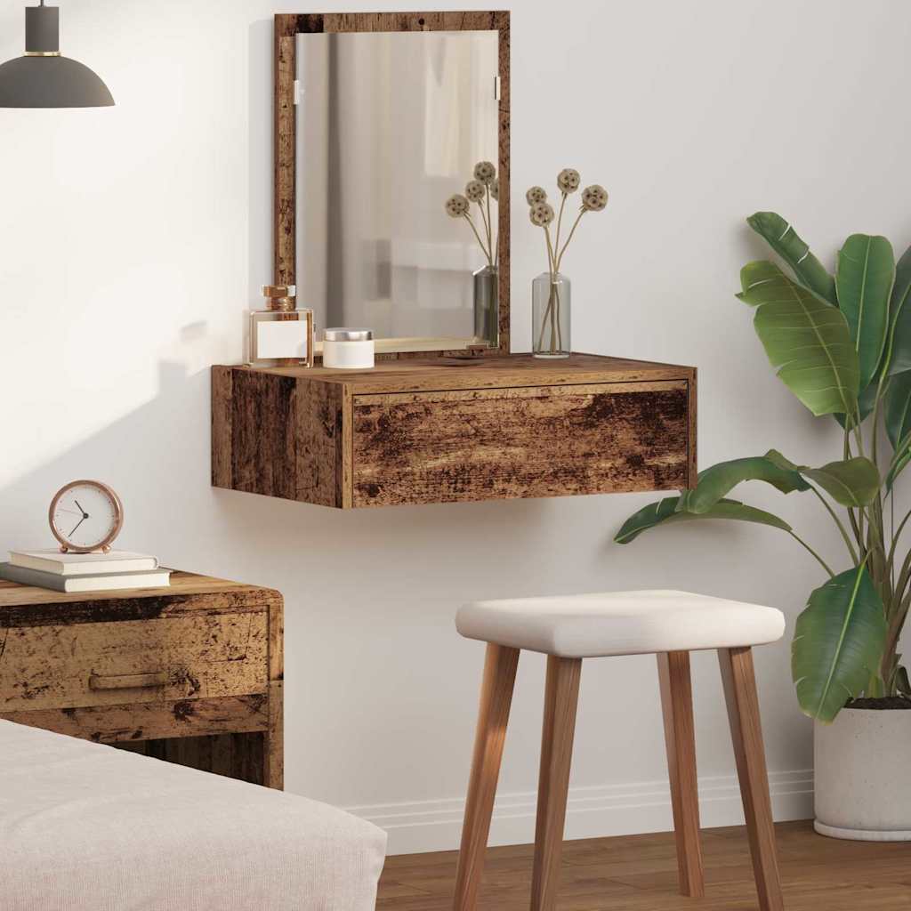 Dressing Table Brown 60 x 40 x 70 cm Engineered Wood