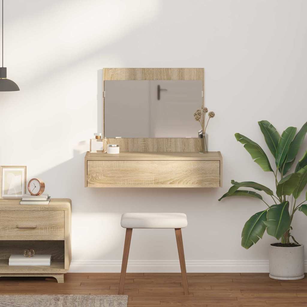 Dressing Table Brown 83 x 40 x 70 cm Engineered Wood