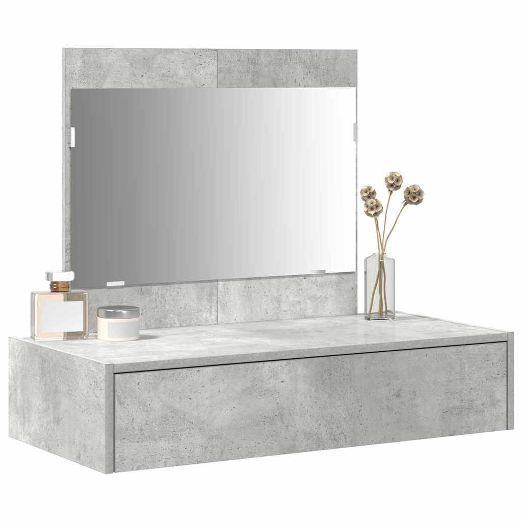 Dressing Table with Drawer Grey 83 x 40 x 70 cm Engineered Wood