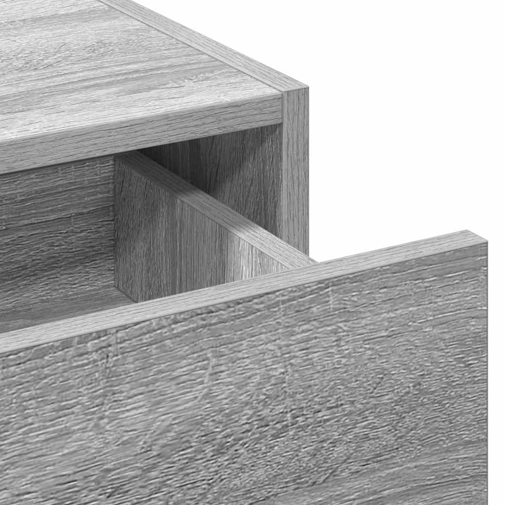 Dressing Table with Drawer Grey 83 x 40 x 70 cm Engineered Wood