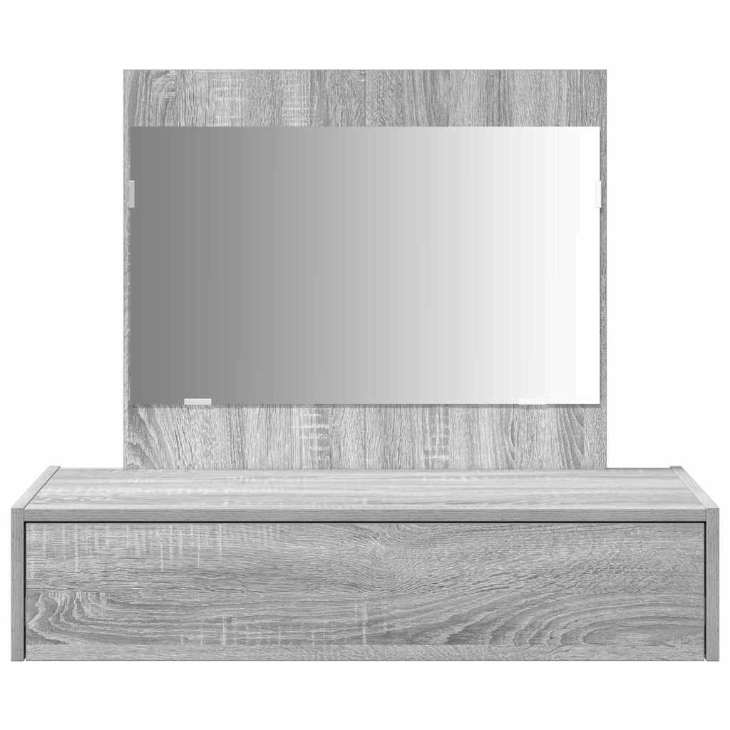 Dressing Table with Drawer Grey 83 x 40 x 70 cm Engineered Wood