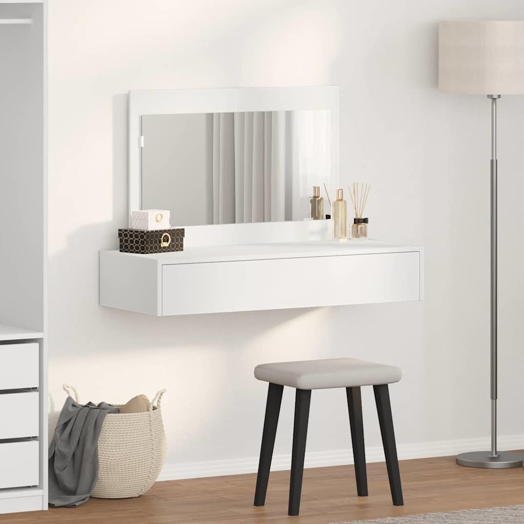 Dressing Table White 100 x 40 x 70 cm Engineered Wood