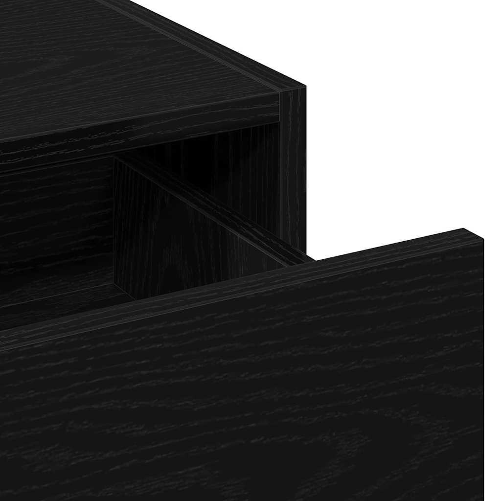 Dressing Table Black 100 x 40 x 70 cm Engineered Wood