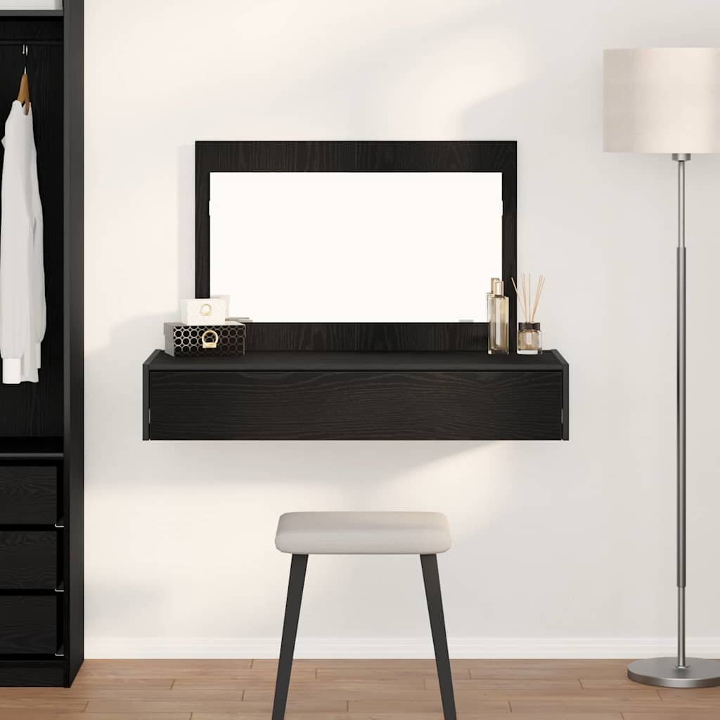 Dressing Table Black 100 x 40 x 70 cm Engineered Wood