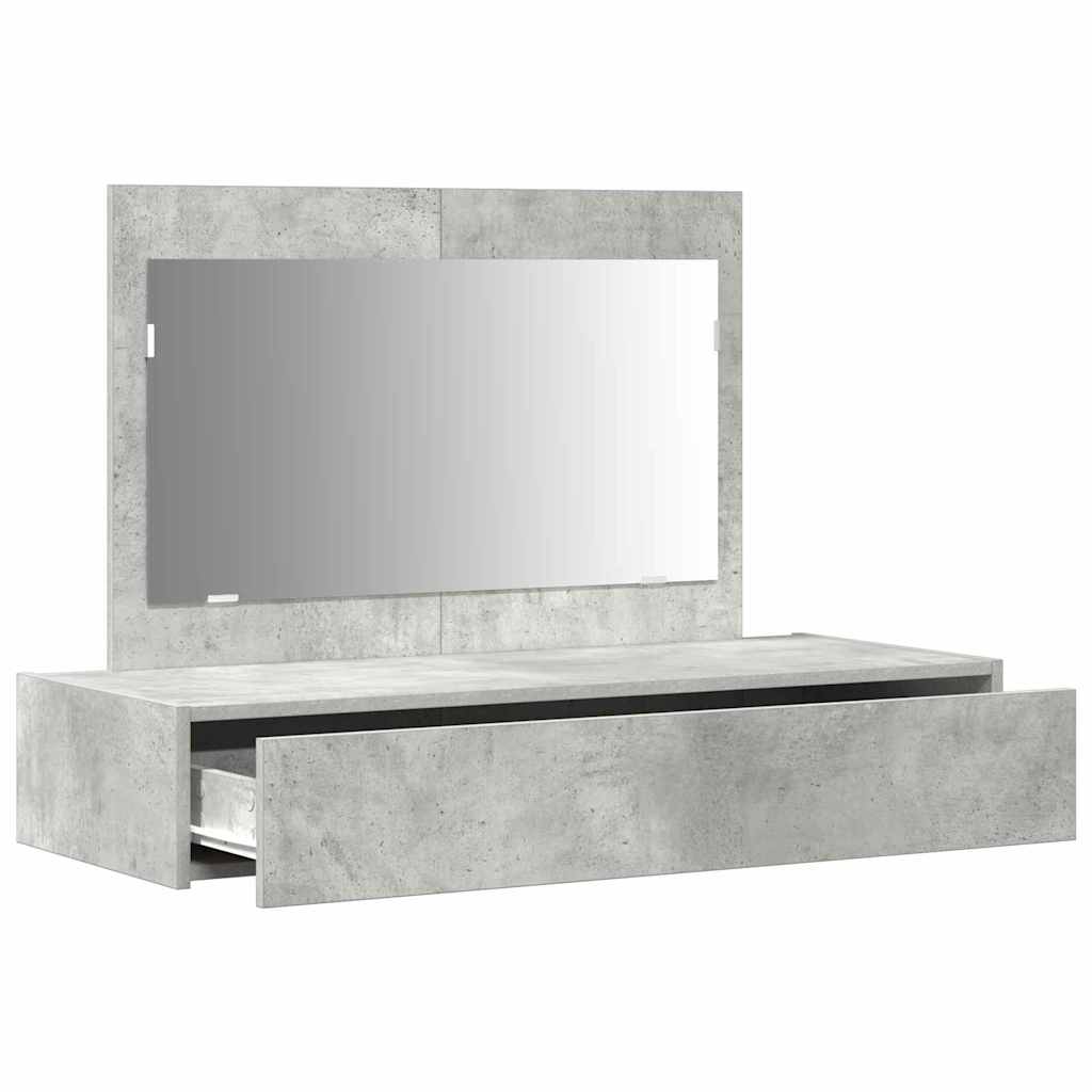 Dressing Table Grey 100 x 40 x 70 cm Engineered Wood