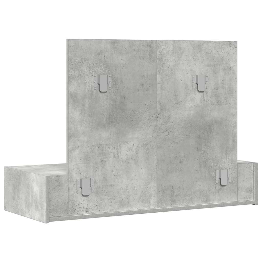 Dressing Table Grey 100 x 40 x 70 cm Engineered Wood