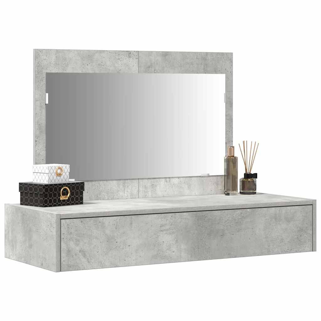 Dressing Table Grey 100 x 40 x 70 cm Engineered Wood