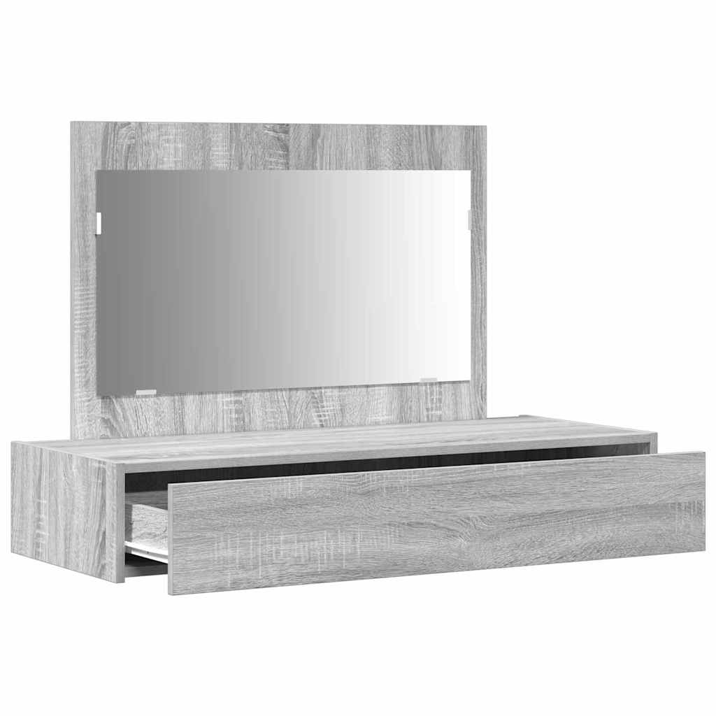 Dressing Table Grey 100 x 40 x 70 cm Engineered Wood