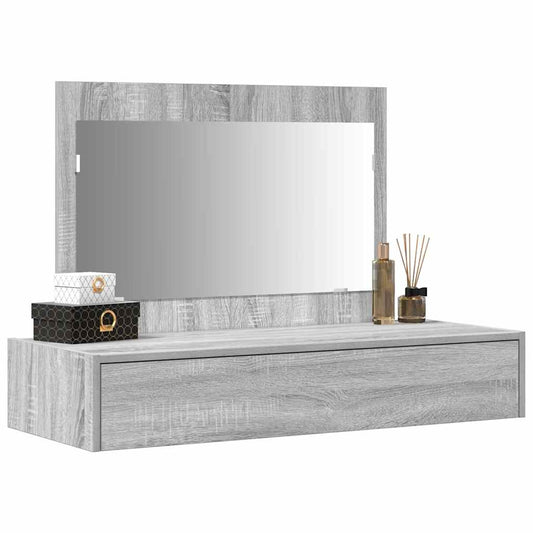 Dressing Table Grey 100 x 40 x 70 cm Engineered Wood
