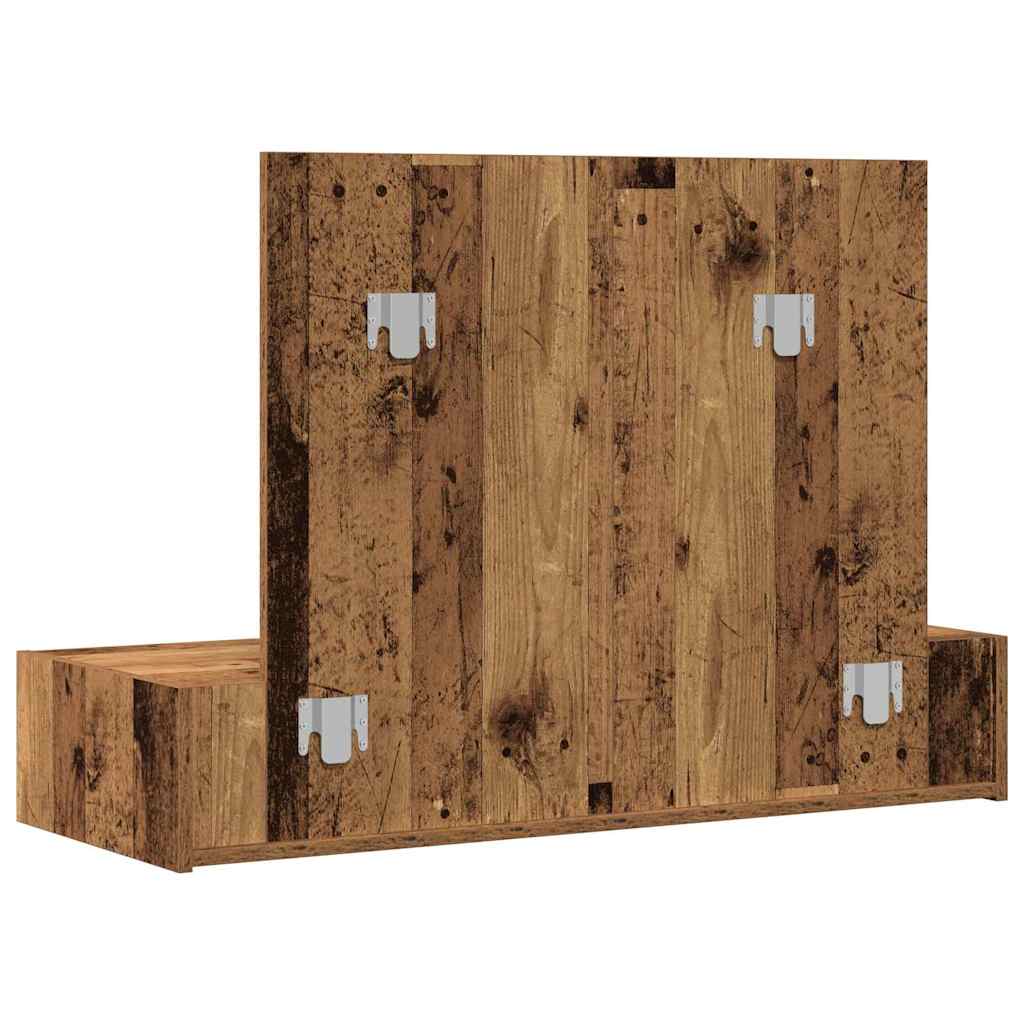 Dressing Table Brown 100 x 40 x 70 cm Engineered Wood