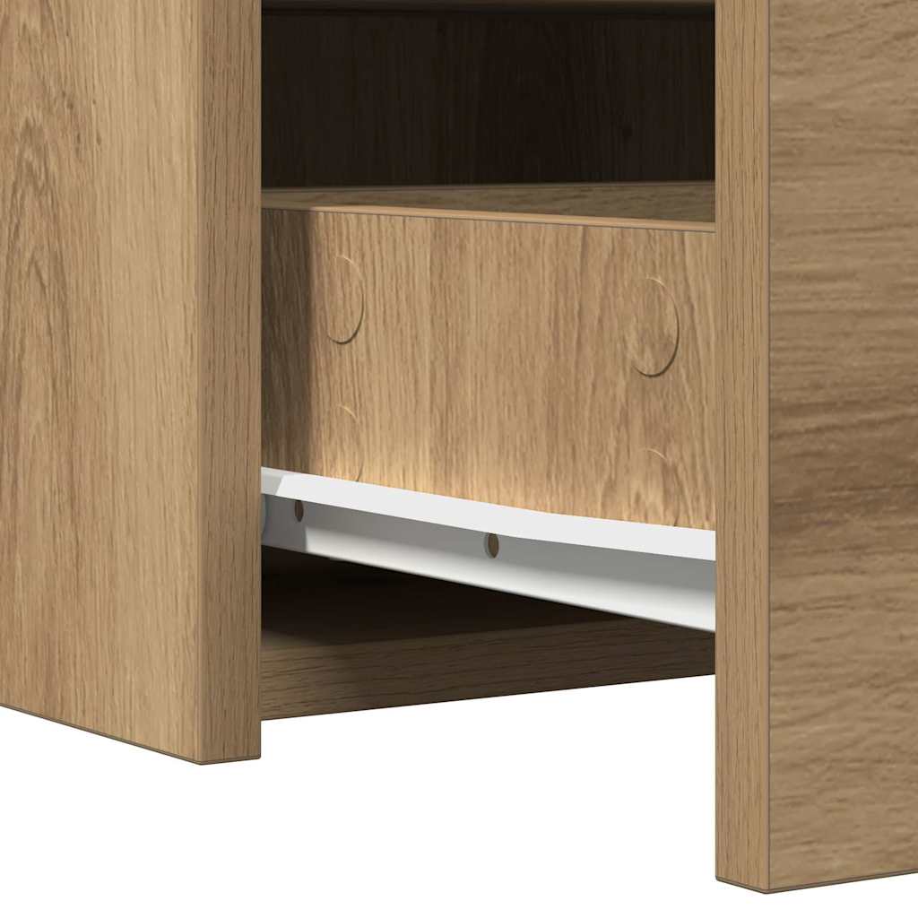 Dressing Table Brown 100 x 40 x 70 cm Engineered Wood