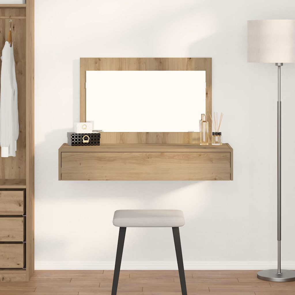 Dressing Table Brown 100 x 40 x 70 cm Engineered Wood