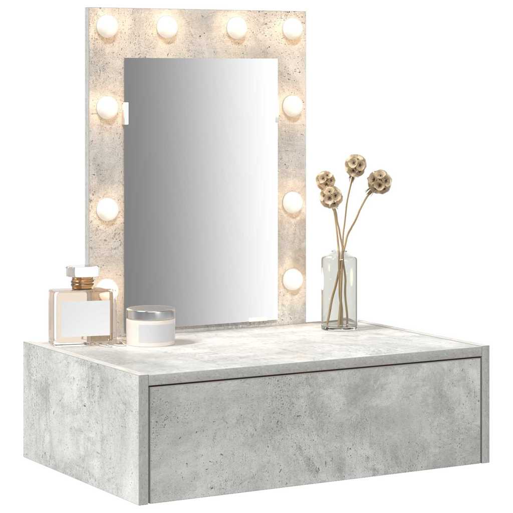 Dressing Table with Drawer Grey 60 x 40 x 70 cm Engineered Wood