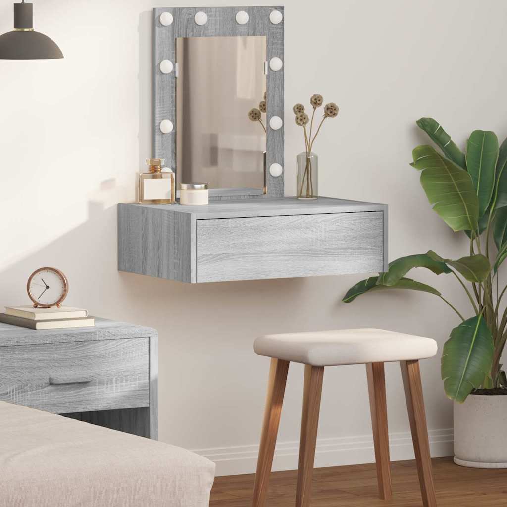 Dressing Table Grey 60 x 40 x 70 cm Engineered Wood