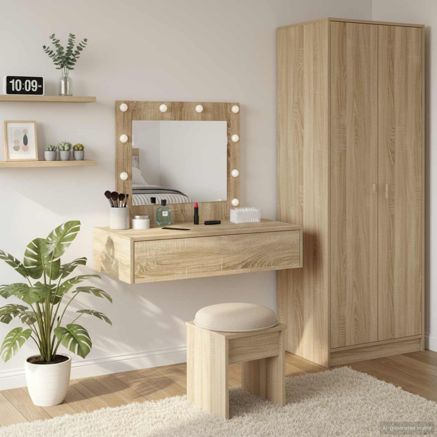 Dressing Table Brown 83 x 40 x 70 cm Engineered Wood