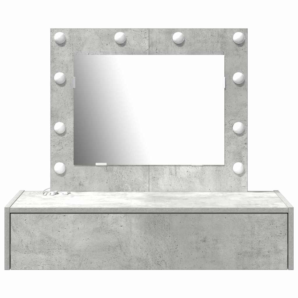 Dressing Table with Drawer Grey 83 x 40 x 70 cm Engineered Wood