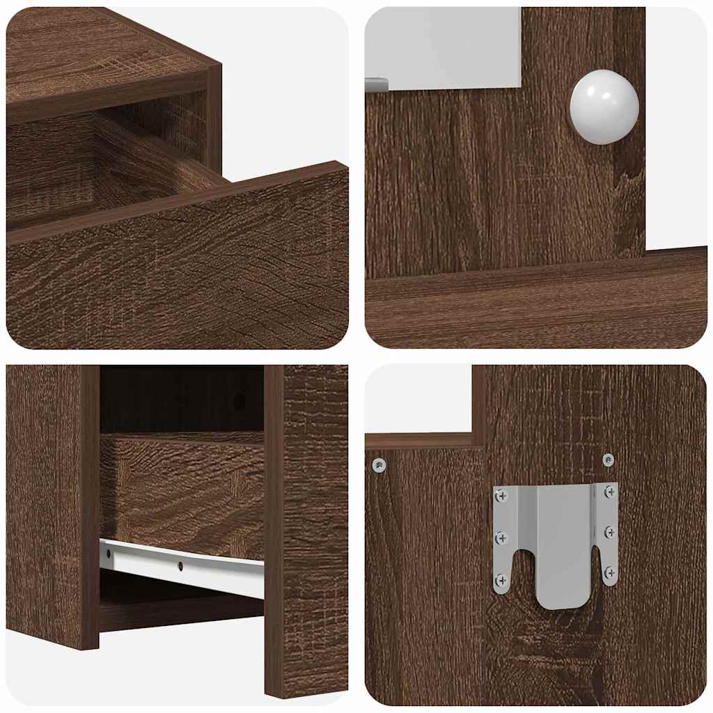 Dressing Table Brown 83 x 40 x 70 cm Engineered Wood