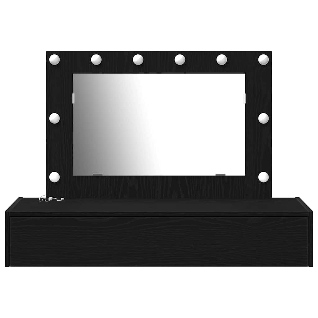 Dressing Table Black 100 x 40 x 70 cm Engineered Wood