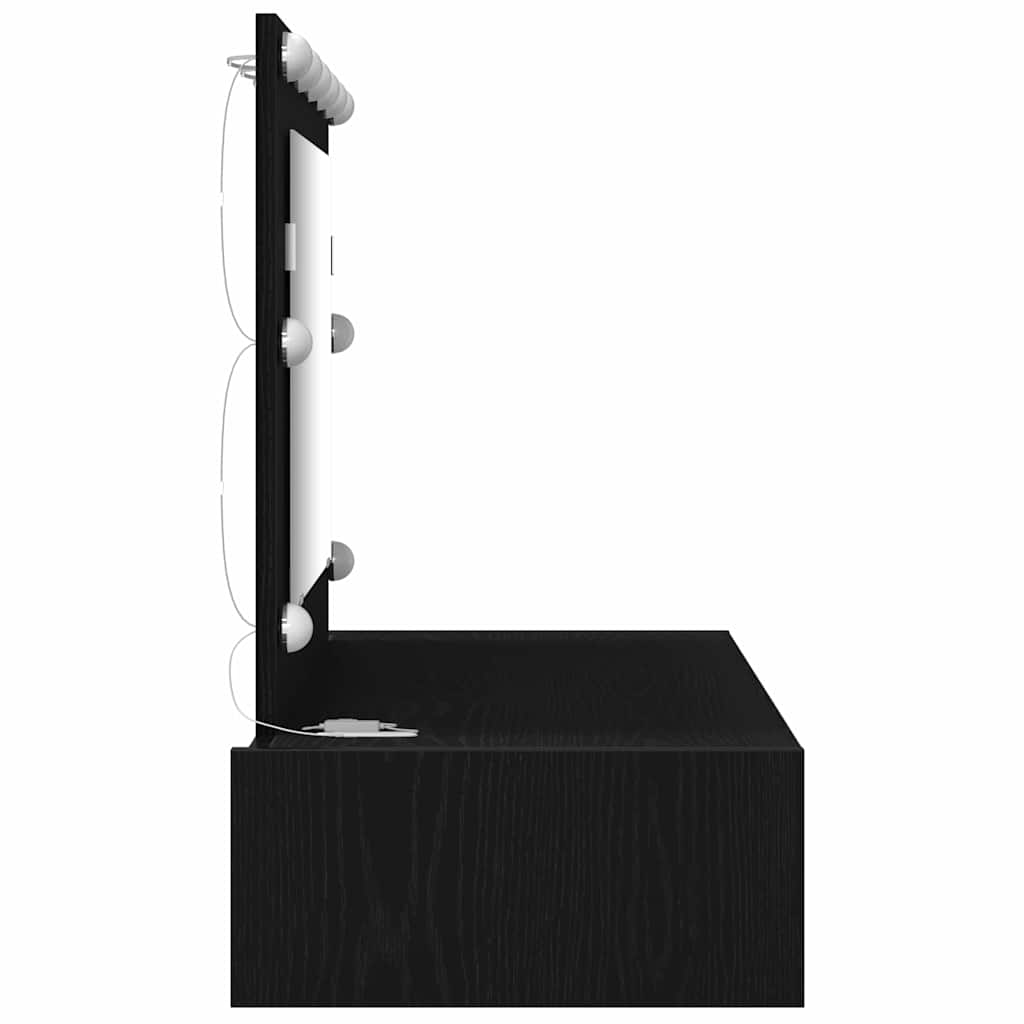 Dressing Table Black 100 x 40 x 70 cm Engineered Wood