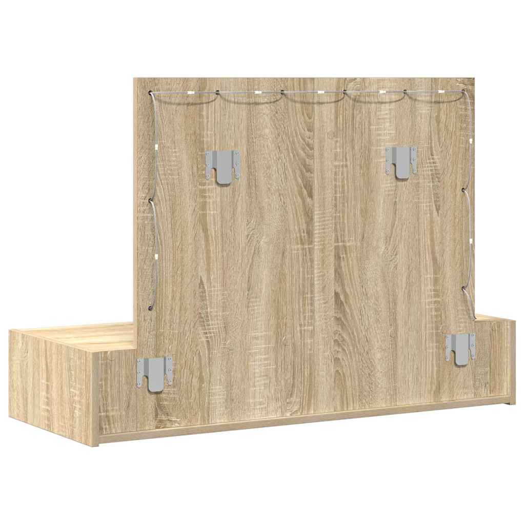 Dressing Table Brown 100 x 40 x 70 cm Engineered Wood