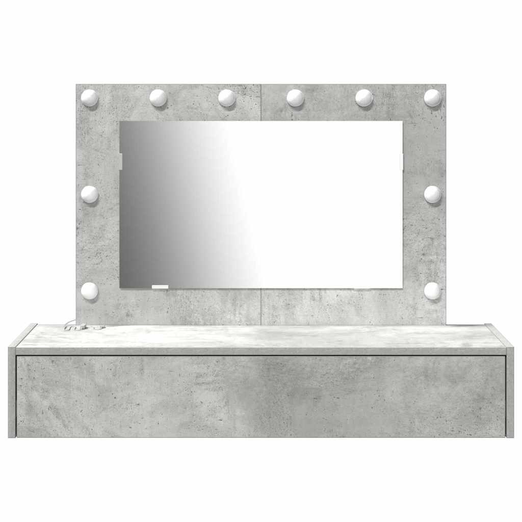 Dressing Table Grey 100 x 40 x 70 cm Engineered Wood