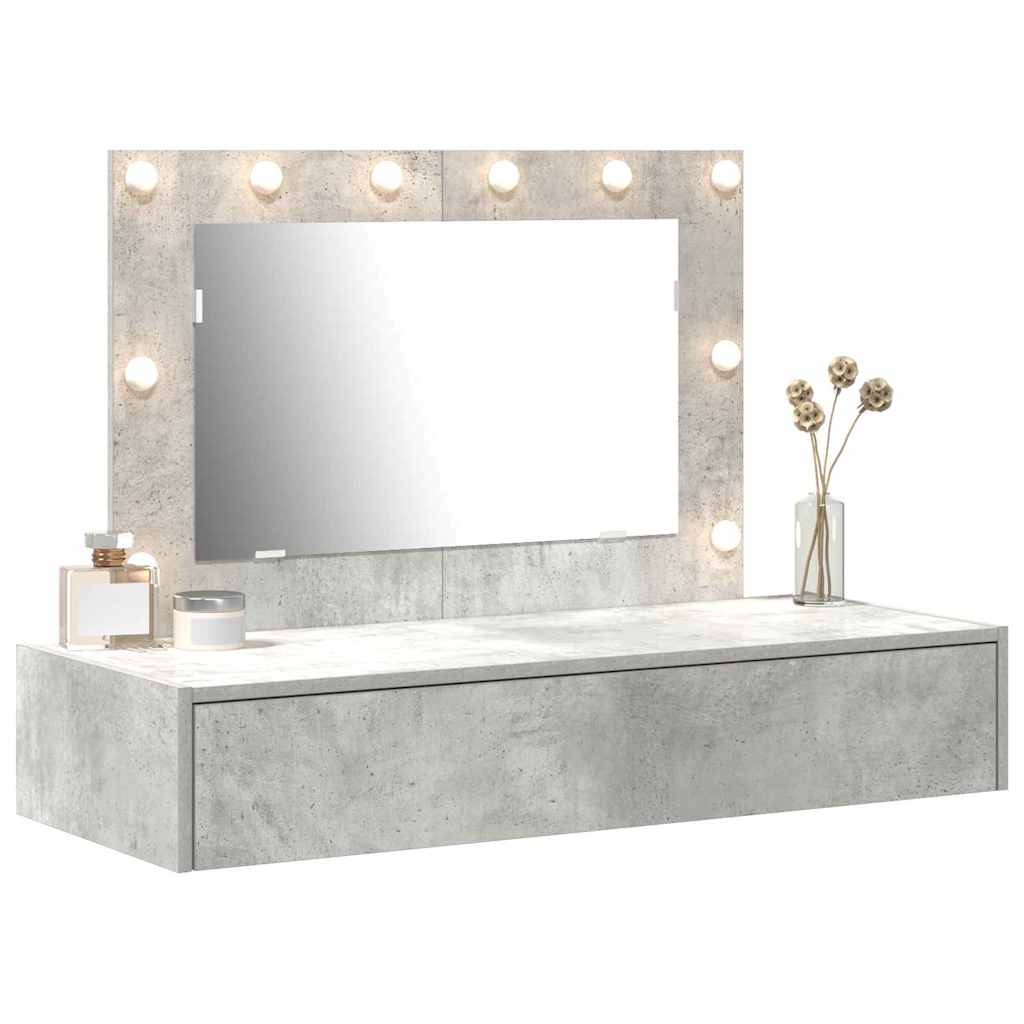 Dressing Table Grey 100 x 40 x 70 cm Engineered Wood