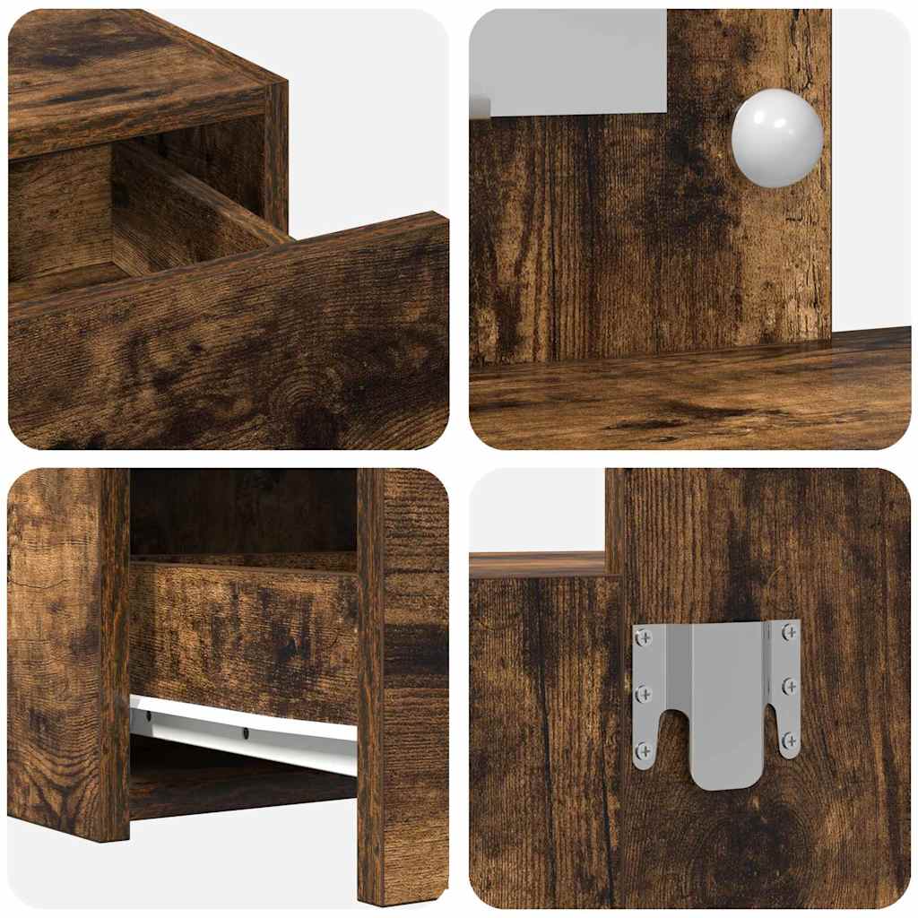Dressing Table Brown 100 x 40 x 70 cm Engineered Wood