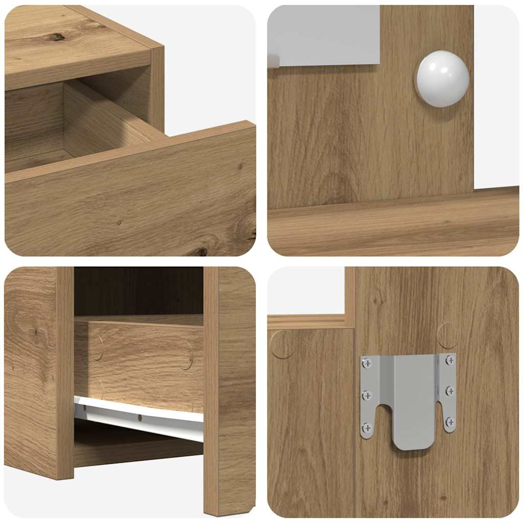 Dressing Table Brown 100 x 40 x 70 cm Engineered Wood