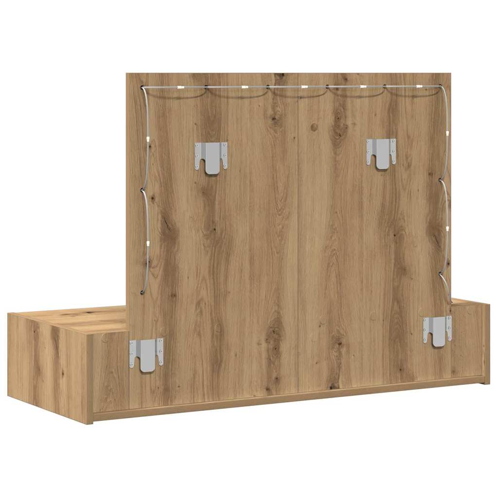 Dressing Table Brown 100 x 40 x 70 cm Engineered Wood