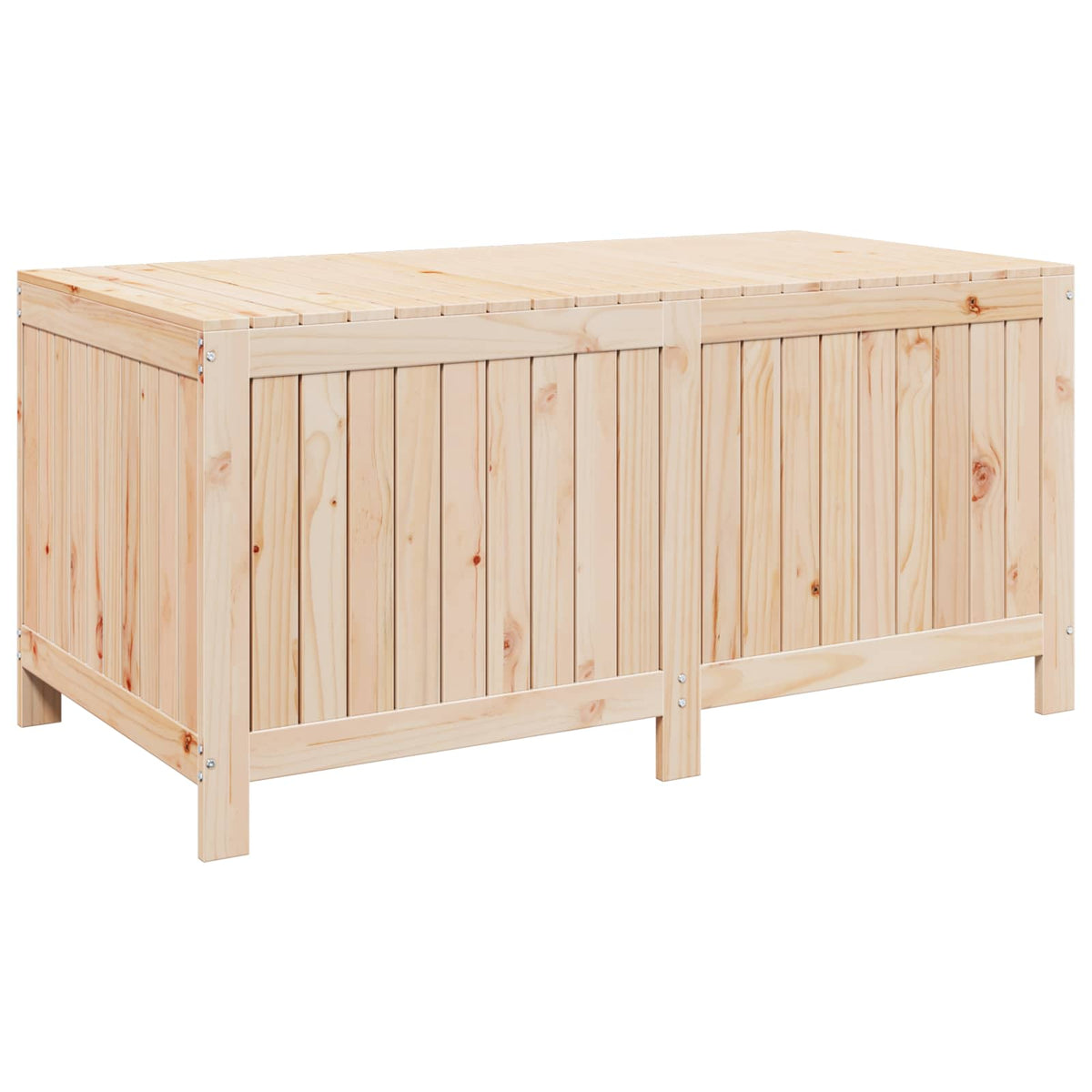Garden Storage Box 359 L Solid Pine Wood 146.5 x 68 x 63 cm