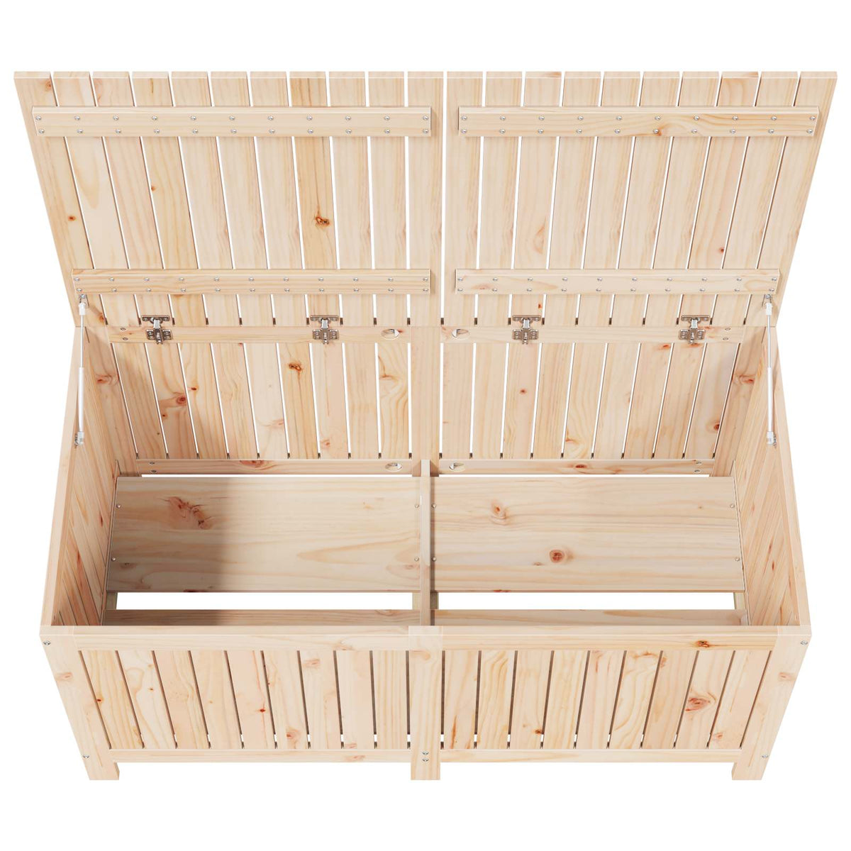 Garden Storage Box 359 L Solid Pine Wood 146.5 x 68 x 63 cm
